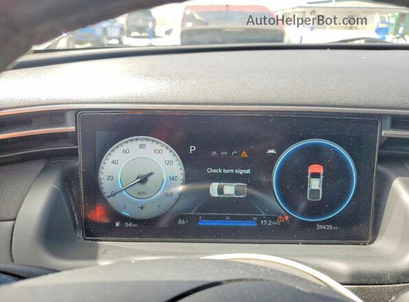 5NTJEDAFXNH024589 2022 HYUNDAI SANTA Gray Սարքավորումների վահանակի տեսք