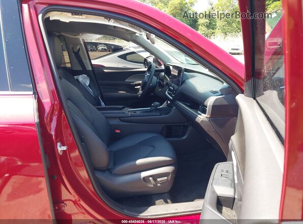 5TDAAAA56SS029312 2025 TOYOTA GRAND HIGHLANDER Red წინა სალონის ხედი