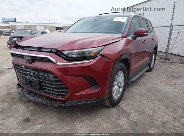 5TDAAAA56SS033540 2025 TOYOTA GRAND HIGHLANDER Красный Передняя левая четверть