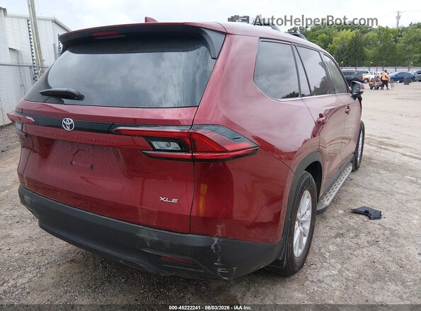 5TDAAAA56SS033540 2025 TOYOTA GRAND HIGHLANDER Красный Задняя правая четверть
