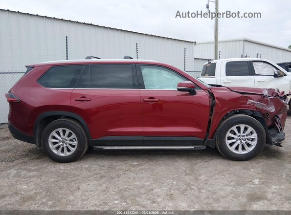 5TDAAAA56SS033540 2025 TOYOTA GRAND HIGHLANDER Красный Вид задней части салона