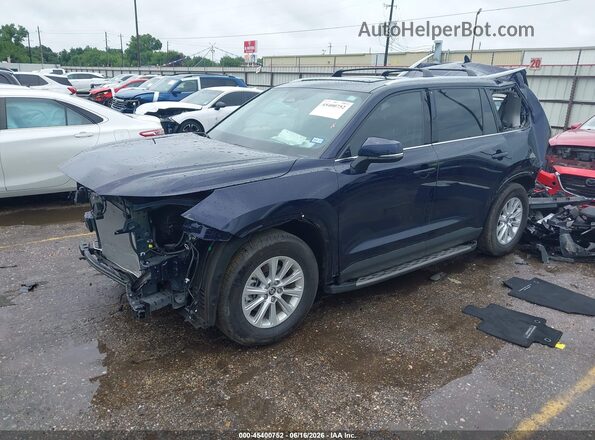 5TDAAAA58SS035449 2025 TOYOTA GRAND HIGHLANDER Blue წინა მარცხენა ხედი სამი მეოთხედიდან