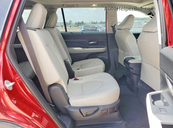 5TDAAAA5XSS029085 2025 TOYOTA GRAND Burgundy Rear interior view