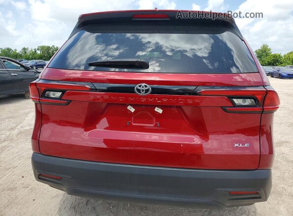 5TDAAAA5XSS029085 2025 TOYOTA GRAND Burgundy Rear view