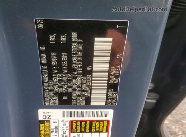 5TDAAAA5XSS030060 2025 TOYOTA GRAND Blue 