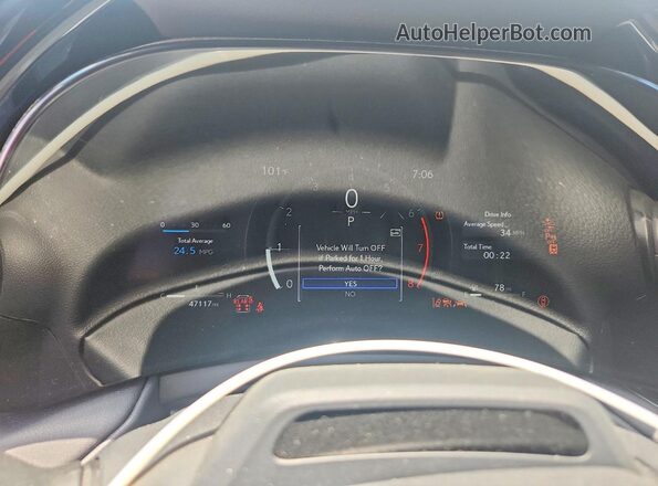 5TDAAAA60RS005784 2024 LEXUS TX White Instrument cluster view