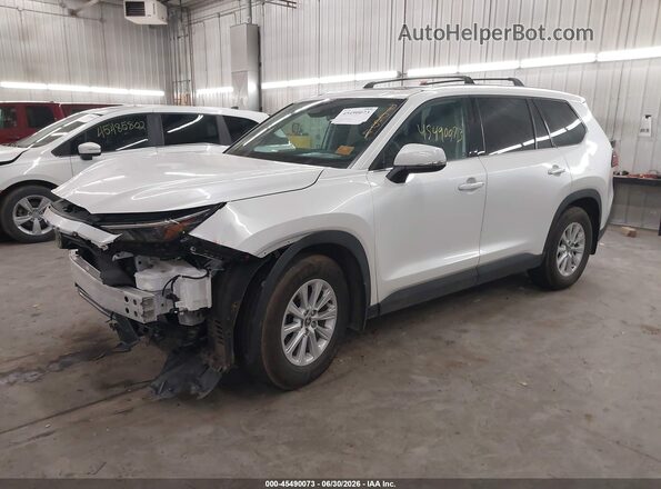 5TDAAAB50SS088399 2025 TOYOTA GRAND HIGHLANDER White Առջևի ձախ երեք քառորդ տեսարան