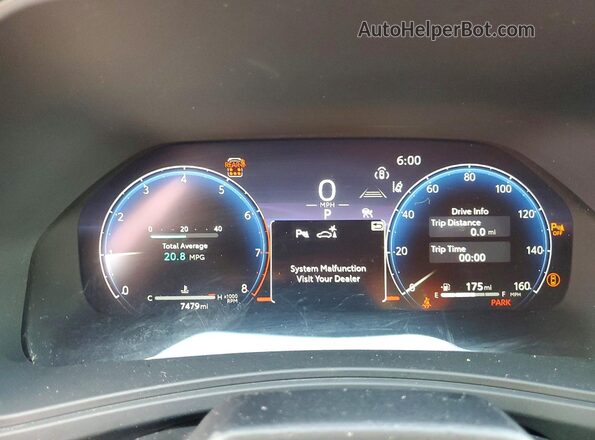 5TDAAAB52SS104067 2025 TOYOTA GRAND Black Вид щитка приладів