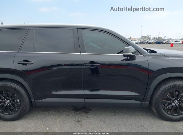 5TDAAAB53RS034850 2024 TOYOTA GRAND HIGHLANDER Black Вид задньої частини салону