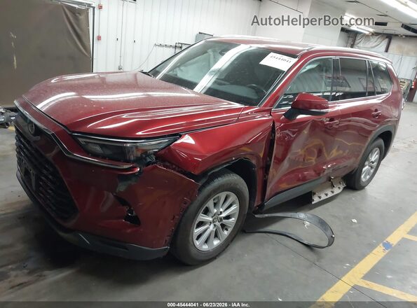 5TDAAAB53RS063202 2024 TOYOTA GRAND HIGHLANDER Red Przód lewy