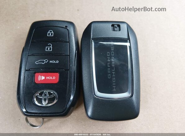 5TDAAAB56RS002412 2024 TOYOTA GRAND HIGHLANDER Black წინა პანელის ხედი
