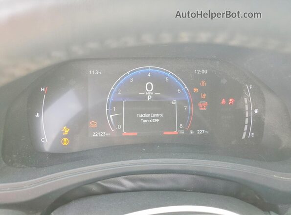 5TDAAAB57SS083409 2025 TOYOTA GRAND Silver Instrument cluster view