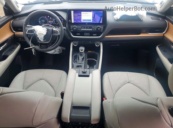 5TDAAAB58RS055046 2024 TOYOTA GRAND White Dashboard view