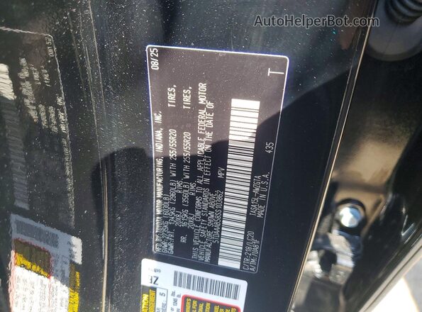 5TDAAAB58SS103862 2025 TOYOTA GRAND Black VIN sticker view