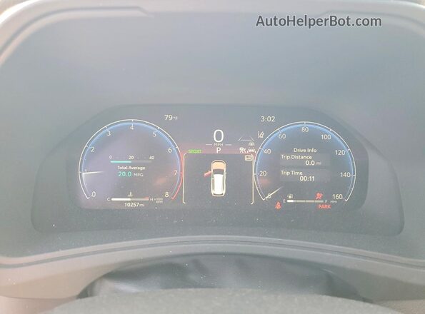 5TDAAAB58SS103862 2025 TOYOTA GRAND Black Instrument cluster view