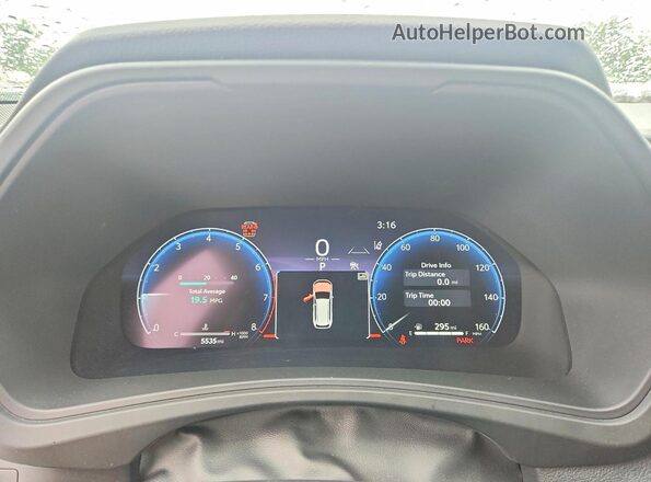 5TDAAAB5XTS120969 2026 TOYOTA GRAND Red ხელსაწყოთა პანელის ხედი