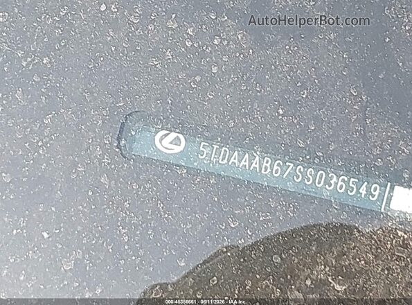 5TDAAAB67SS036549 2025 LEXUS TX 350 Silver 