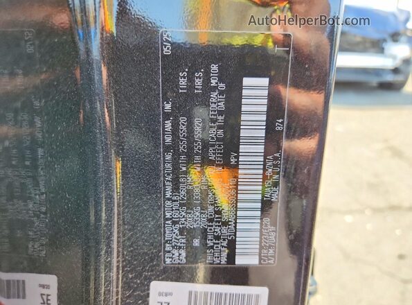 5TDAAAB68SS036110 2025 LEXUS TX Black VIN կոդի պիտակի տեսք