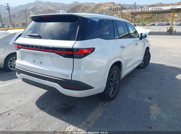 5TDAAAB69TS065245 2026 LEXUS TX 350 White Tył prawy