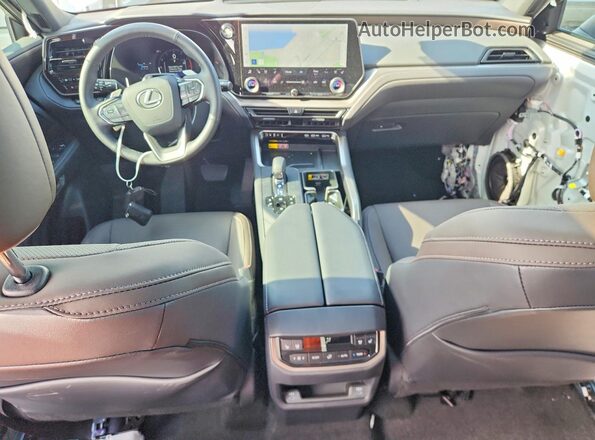 5TDAAAB6XTS053976 2026 LEXUS TX White Dashboard view
