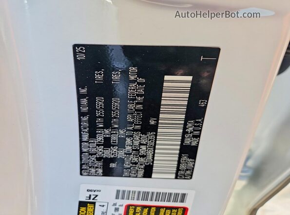 5TDAAAB6XTS053976 2026 LEXUS TX White 360 interior view