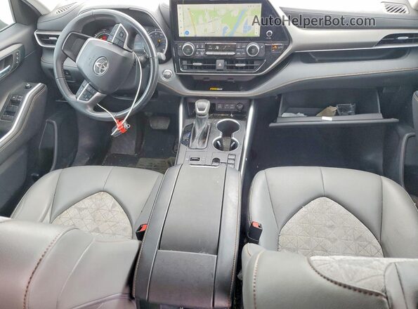 5TDAARAH7PS519614 2023 TOYOTA HIGHLANDER Black Dashboard view