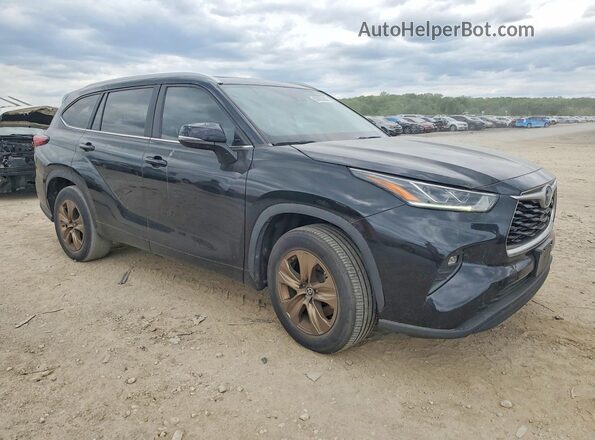 5TDAARAH7PS519614 2023 TOYOTA HIGHLANDER Black Front right