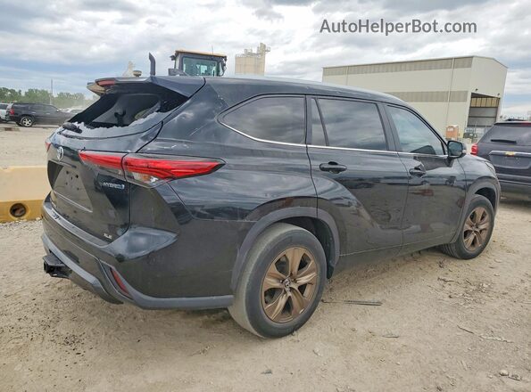 5TDAARAH7PS519614 2023 TOYOTA HIGHLANDER Black Rear right