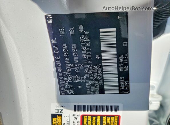 5TDACAB51RS012145 2024 TOYOTA GRAND White Widok komory silnika