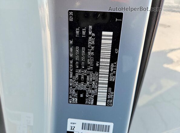 5TDACAB54TS092967 2026 TOYOTA GRAND Серый 