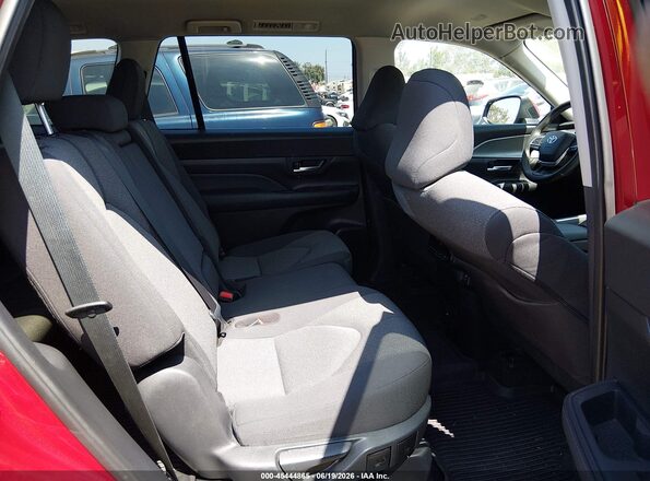 5TDACAB56SS054364 2025 TOYOTA GRAND HIGHLANDER Red Widok naklejki z numerem VIN