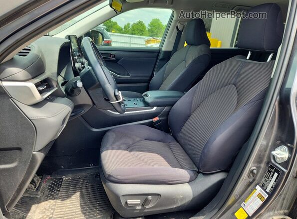 5TDBBRCH2LS513129 2020 TOYOTA HIGHLANDER Угольный Вид салона спереди