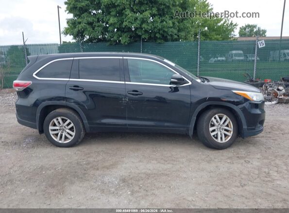 5TDBKRFH1GS272486 2016 TOYOTA HIGHLANDER Black Vista del cuadro de instrumentos