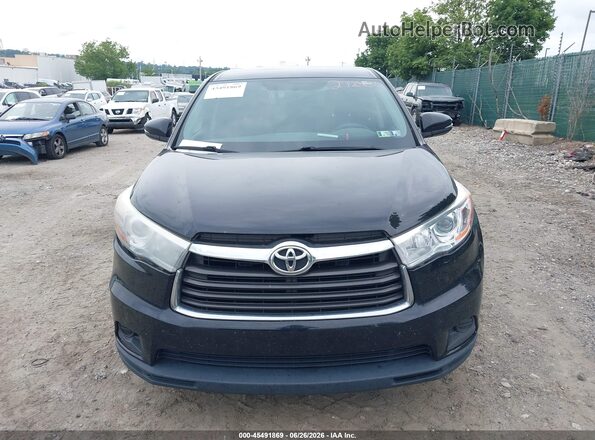5TDBKRFH1GS272486 2016 TOYOTA HIGHLANDER Black Vista del salpicadero