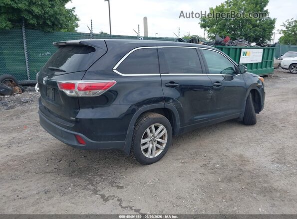 5TDBKRFH1GS272486 2016 TOYOTA HIGHLANDER Black Trasero derecho