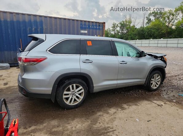 5TDBKRFH1GS310704 2016 TOYOTA HIGHLANDER Gray Հետևի աջ