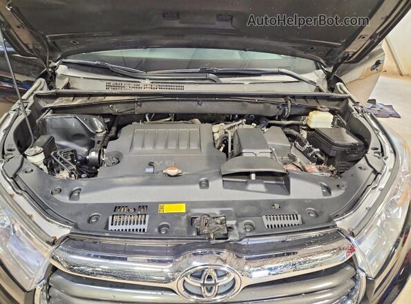 5TDBKRFH3GS228666 2016 TOYOTA HIGHLANDER Black ძრავის განყოფილების ხედი