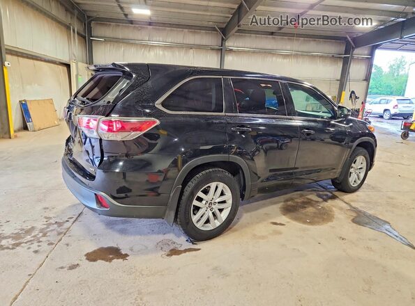 5TDBKRFH3GS228666 2016 TOYOTA HIGHLANDER Black უკანა მარჯვენა