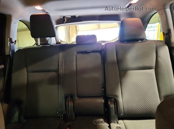 5TDBKRFH3GS228666 2016 TOYOTA HIGHLANDER Black უკანა სავარძლების ხედი