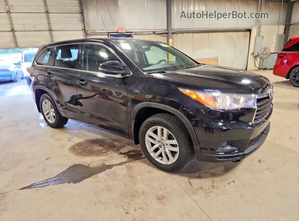 5TDBKRFH3GS228666 2016 TOYOTA HIGHLANDER Black წინა მარჯვენა
