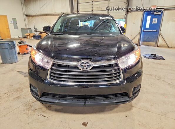5TDBKRFH3GS228666 2016 TOYOTA HIGHLANDER Black წინა ხედი