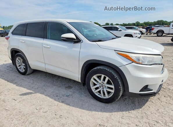 5TDBKRFH3GS231423 2016 TOYOTA HIGHLANDER Белый Передняя правая четверть