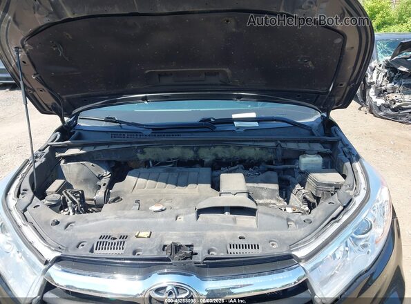 5TDBKRFH3GS254300 2016 TOYOTA HIGHLANDER Black Rear view
