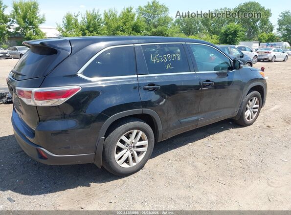 5TDBKRFH3GS254300 2016 TOYOTA HIGHLANDER Black Rear right
