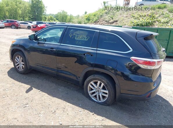 5TDBKRFH3GS254300 2016 TOYOTA HIGHLANDER Black Rear left