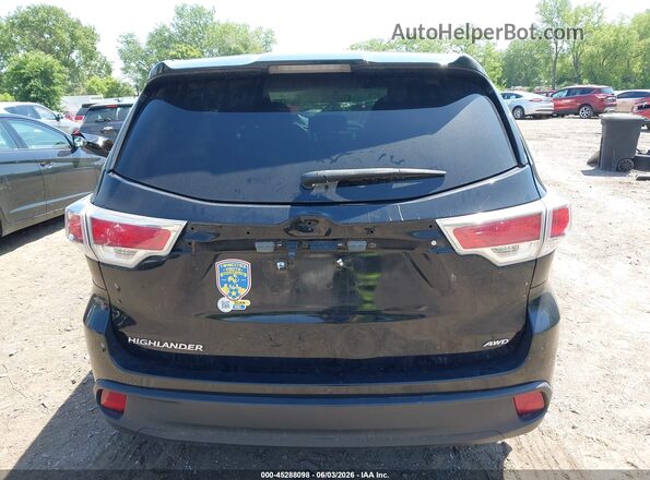5TDBKRFH3GS254300 2016 TOYOTA HIGHLANDER Black 