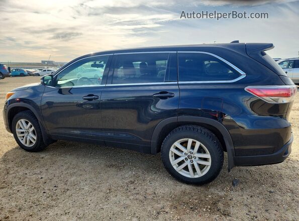 5TDBKRFH3GS331201 2016 TOYOTA HIGHLANDER Black უკანა მარცხენა
