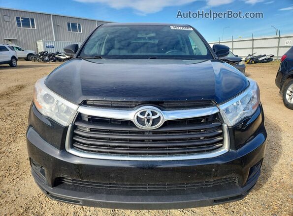 5TDBKRFH3GS331201 2016 TOYOTA HIGHLANDER Black წინა ხედი