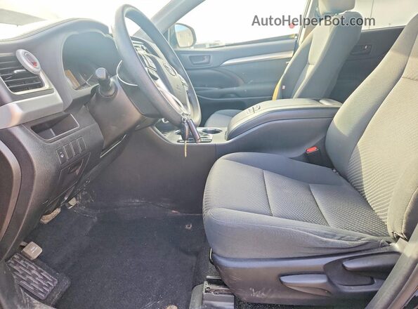 5TDBKRFH3GS331201 2016 TOYOTA HIGHLANDER Black წინა სალონის ხედი