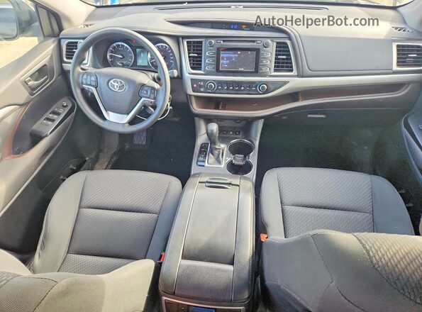 5TDBKRFH3GS331201 2016 TOYOTA HIGHLANDER Black წინა პანელის ხედი